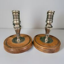 SP made in India pair of Colonial Candlesticks, 6.25