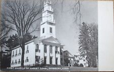 1930s Simsbury, CT Postcard: First Church of Christ - Connecticut Conn picture