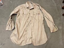 WWII US ARMY ENLISTED NCO SUMMER KHAKI COMBAT FIELD SHIRT-MEDIUM 40R picture