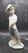 VTG 1980's NAO by Lladro Boy w/Sling Shot Porcellain Figurine made in Spain picture
