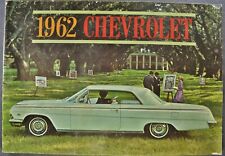 1962 Chevrolet 16pg Catalog Impala Belair Biscayne Wagon Nice Original 62 picture