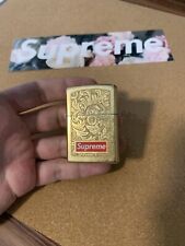 2014 Supreme Floral Carved Zippo Lighter picture