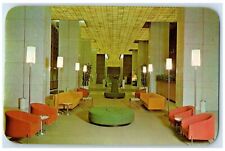 c1960's World's Largest Hotel Lobby Denver-Hilton Hotel View Denver CO Postcard picture