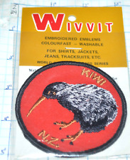 NEW ZEALAND KIWI FLIGHTLESS BIRD NATIONAL SYMBOL WIVVIT EMBLEM VINTAGE NIP PATCH picture