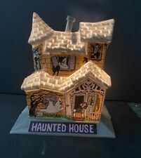 Vintage HTF Belco Light Up Haunted House - 7” Tall Halloween Decor picture