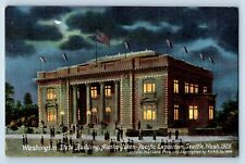 Seattle Washington WA Postcard State Building Alaska-Yukon Pacific 1909 Vintage picture
