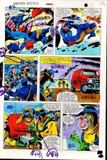 Original 1981 Captain America Annual 5 Marvel Comics color guide art page: Colan picture