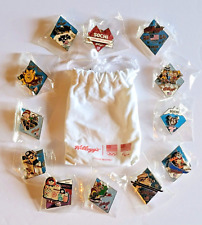 2014 SOCHI Olympics Pins Kellogg's Olympic Sponsor Pin on Pin Set of 12 in Pouch picture
