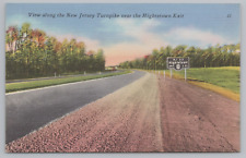 Postcard View Along the New Jersey Turnpike Near Hightstown Exit 8 picture