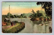San Francisco CA-California, Stow Lake, Golden Gate Park Vintage c1919 Postcard picture