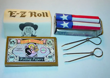 FREAK BROTHERS CIGARETTE ROLLER KIT VINTAGE 1970s w/PAPERS & 2 ROACH CLIP Set #4 picture