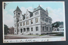 Post Office Manchester NH Posted DB Postcard picture