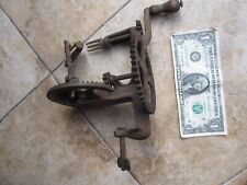 Rare EARLY 1856 Antique Victorian Cast Iron Apple Peeler / Parer, Lockey Howland picture