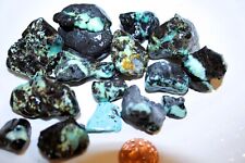 Stunning Ice Blues & Green  Nevada Turquoise in Black Matrix 200g Lander Co. picture