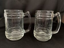 2x Captain Morgan Rum 400ml 0.4l Heavy Glass Embossed Tankard Stein New CE M15 picture