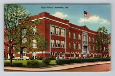 Anderson, IN-Indiana, High School Antique, Vintage Souvenir Postcard picture