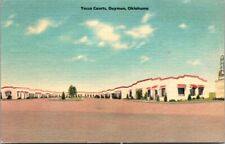 GUYMON, OK Oklahoma Roadside YUCCA COURTS 1953 Texas County Advertising Postcard picture