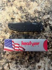 '07 Kershaw RJ Martin 1730TBLK Black Tanto Groove Linerlock Folding Pocket Knife picture