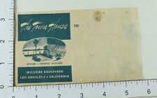 C. 1930's-40's Poster Stamp Luggage Label The Town House Los Angeles, CA E6 picture