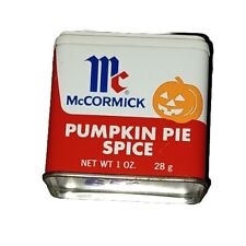 Vintage McCormick Pumpkin Pie Spice Tin Baltimore MD Pumpkin Pie Spice Tin 1 oz picture