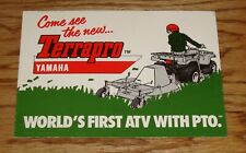 Original 1987 Yamaha Terrapro ATV Postcard 87 picture