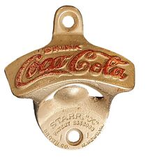 VTG Coca-Cola Cast Iron Wall Mounted Bottle Opener Starr X Made in USA RED LETRS picture