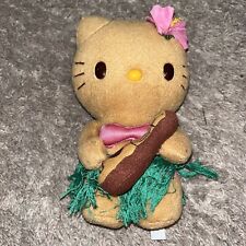 Tan Hello Kitty Sanrio Hawaii Ukulele Plush 8