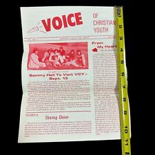 1975 Voice of Christian Youth for Christ Detroit Michigan Newsletter Sammy Hall picture