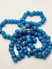 Vintage Rare Old African Trading Beads Trading Beads Transparent Candy Blue  picture