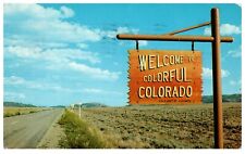 Postcard Chrome era 1963 Welcome to Colorful Colorado  picture