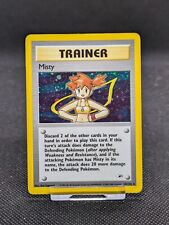 Misty Trainer 18/132 Holo Gym Heroes Pokemon Card WOTC LP EXCELLENT/Smallpeel  picture