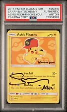 Ash Pikachu Sarah Natochenny Autograph Signed pokemon Card PSA/DNA Graded Promo picture