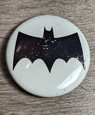 Batman Pin Button 1960s Classic Batman Logo Union Made Trademark Vintage DC picture