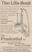 Prudential Life Insurance 1896 Life Boat Newark NJ Vintage Print Ad picture