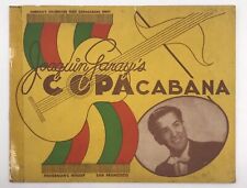 VINTAGE 1940s RESTAURANT ADVERTISEMENT WITH PHOTO-COPA CABANA picture