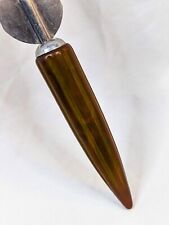 Vintage Bakelite Androck Spatula Butterscotch Bullet Handle Icing Spreader USA picture