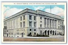 Kansas City Missouri MO Postcard Ararat Temple 11th And Central Streets c1920's picture