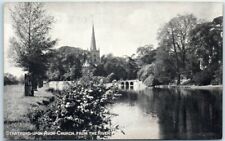 Stratford-Upon-Avon-Church, From The River - Stratford-Upon-Avon, England picture