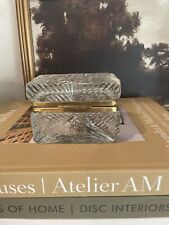 Vintage crystal Baccarat French Style casket box Jewelry Case picture