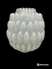 2- Antique Frosted Glass Shade Victorian Scallop Chandelier Pendant Sconce Light picture