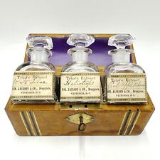 Antique 19th Century Victoria BC Take Home Apothecary Jar Set picture