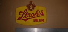Very Rare New Vintage Stroh's Beer Large Embroidered Jacket Patch 10 Inches Wide picture