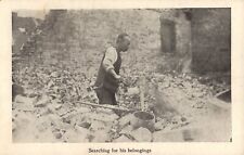Chinese Man Searching for His Belongings San Francisco Earthquake 1906 Postcard picture