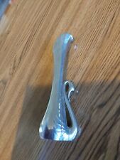 Vintage Silver Plate Fluted Swan Art Nouveau Bud Vase 7 in. picture