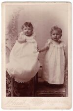 CABINET PHOTO CHILDREN IDENTIFIED WHEAT ROCKFORD WINNEBAGO 1893 picture