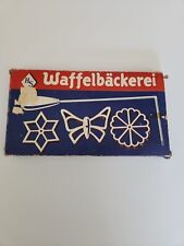 Vintage New Waffelbackerei Rosette & Star Butterfly Flower Molds Germany 🇩🇪 picture