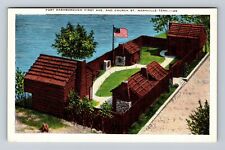 Nashville TN-Tennessee, Fort Nashborough, Antique, Vintage Postcard picture