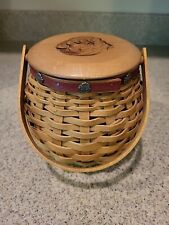 Longaberger 2004 Sweetheart Tournament Of Roses Basket, Liner, Protector, & Lid picture