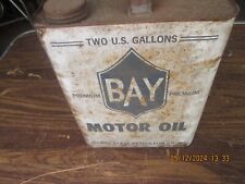 Rare Vintage Bay State Petroleum Oil Can, 2 Gallon. (Cambridge,MA) picture