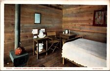 Yellowstone Park Wyoming WY Postcard 1915-1930 Canyon Camp Lodge Interior Haynes picture